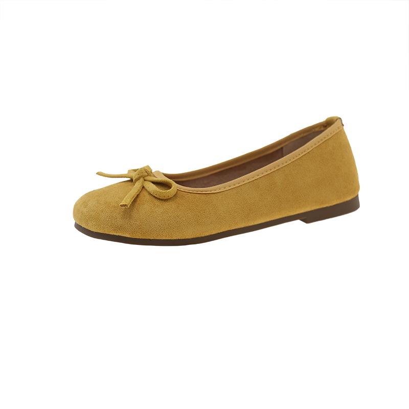 2025 Легкие Повседневные Модные Бобы Бабушкины Туфли Женские Весна Осень Новые Универсальные Плоские Туфли Резиновые Износостойкие