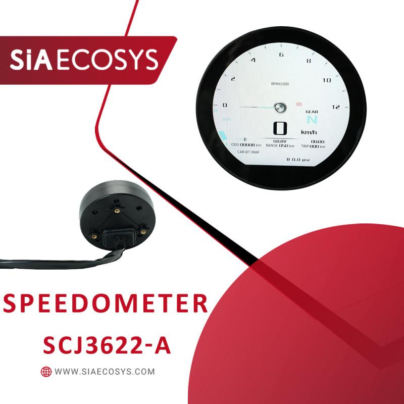 SiAECOSYS 3,6-дюймовый TFT SCJ3622-A Круглый регулируемый дисплей-спидометр для электромотоцикла Протоколы CAN BUS и One-Lin
