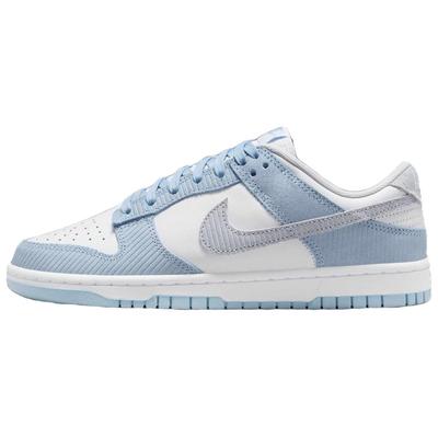 Dunk Low Синий Вельвет Женские Кроссовки Светло-Армейский-Синий Футбольно-Серый Белый FN7167-400