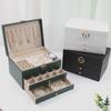 Double-Layer Jewelry Box with Lock: Portable, Spacious Storage for Your Collection