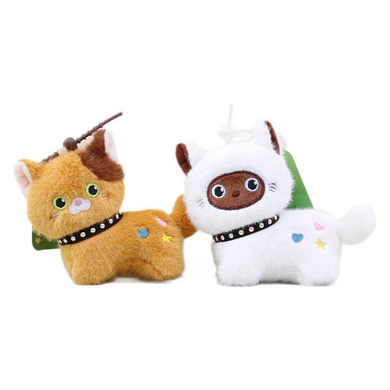 Little Cat Cute Keychain Cartoon Girl Backpack Decorative Pendant Doll Gift