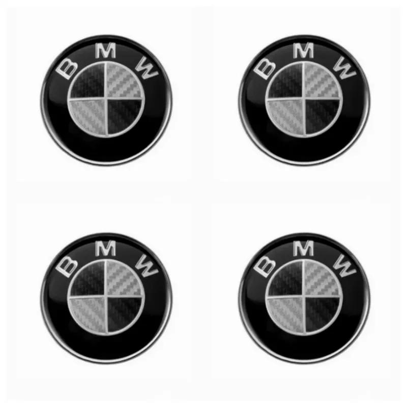 BYE1 New 2025 56/60/65/70mm Car Badge Wheel Center Cover Stickers Hub Caps Decal For BMW M M3 X5 X3 E46 E90 E39 F10 F20 F30 G20 E60 E