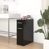 VidaXL Apothecary Cabinet Black 20x45.5x60 Cm Chipboard 804212