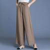 Cotton and Linen Pants for Women In Summer Thin and Hanging High Waist Loose and Wide Leg Pants Versatile and Slimming Casual Straight Leg Pants