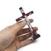 10pcs Wooden Cross Ornament with Stable Base Stand Decorative Cross for Churches Decoration Religious Tabletop Decor