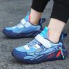 Kids' Breathable Mesh Chunky Sneakers Hook and Loop Casual Sports Shoes for Boys
