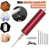 USB Aluminum Alloy Shell Mini Electric Drill Acrylic Pearl String Drilling DIY Small Electric Drill