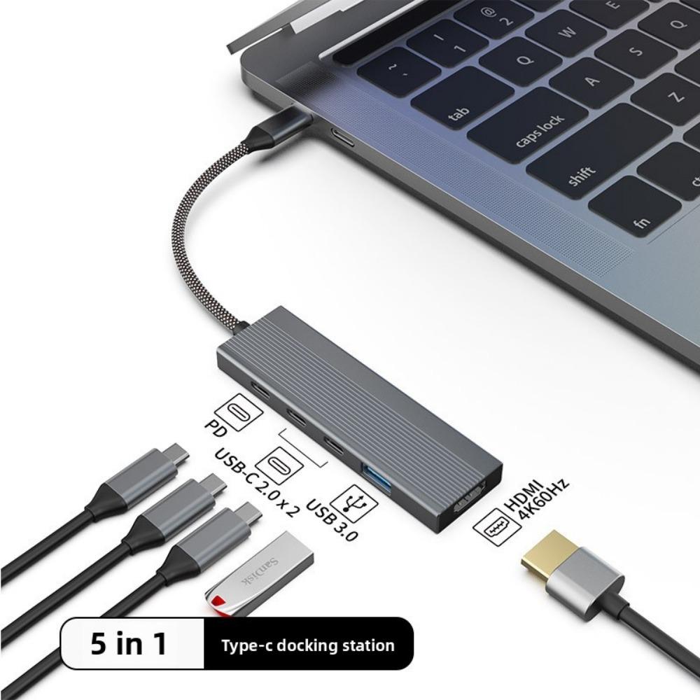 Док-станция типа C с корпусом M2 SSD, USB-концентратор 30, многопортовый адаптер 5 в 1 для ноутбука MacBook