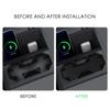 Heenvn Car Cup Coaster For Tesla Cybertruck 2024-2026 Anti-Slip Silicone Mat Car Water Cup Holder Pad Black Interior Accessories