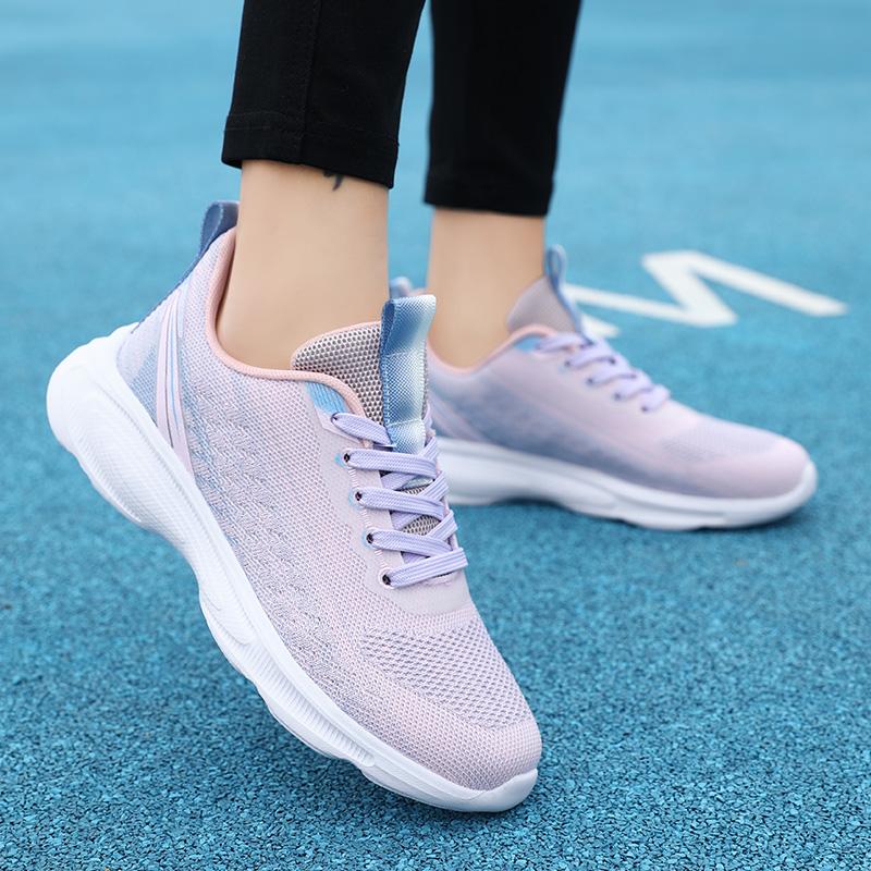 Summer Knitted Sports Shoes for Women – Lightweight Breathable Running & Outdoor Training