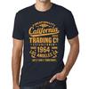 Men’s Vintage Tee Shirt Graphic T Shirt California Trading 1964 Navy