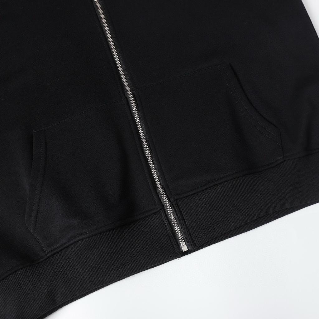 Stussy 2025 Новая весна и осень Большие размеры Тонкий стиль Классический Париж Письменный Принт Толстовка с капюшоном на молнии для пар