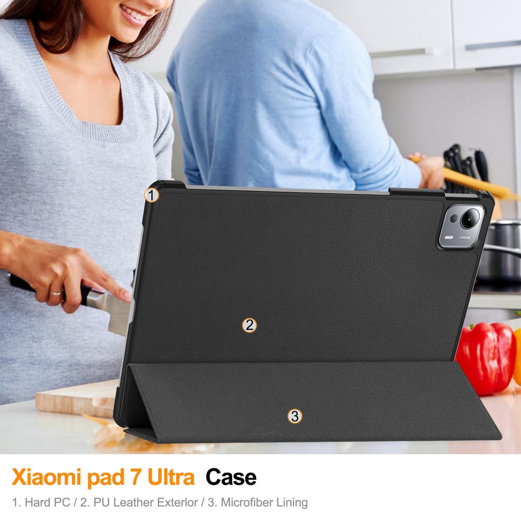 For Xiaomi Pad 7 Ultra Case Anti-Drop Leather Stand Tablet Cover
