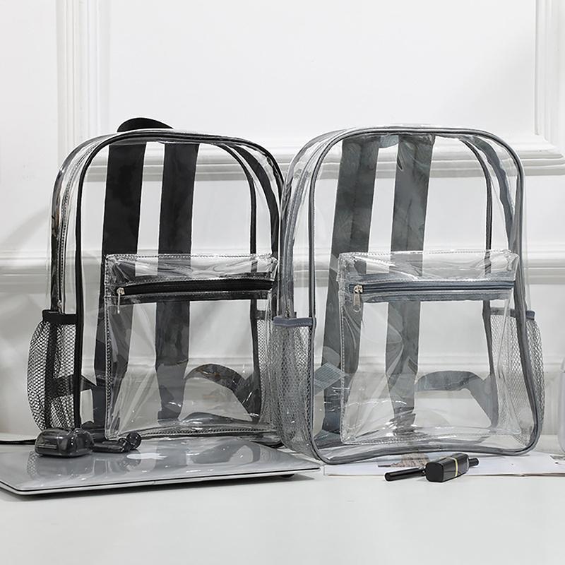 Прозрачный Рюкзак Маленькая Простая Сумка на Молнии Летняя Универсальная Прозрачная ПВХ Сумка-Тоут Кошелек Сумка для Телефона