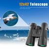 12x42 Hd High Power Bak4 Prism Binocular Scope Travel Telescope For Adult Outdoor Travel Camping Magnification Telescope