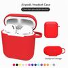 Силиконовый чехол с защитой от потери, защитный чехол для наушников Airpods 2