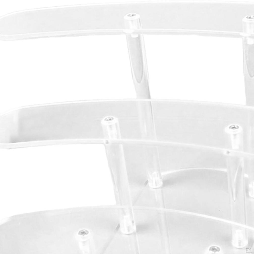 Акриловая витрина, полка для торта, 3 уровня, витрина для лака для ногтей, ювелирных изделий, кексов, десертов