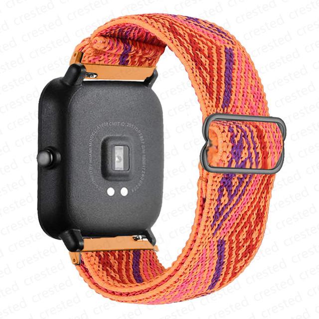 Нейлоновый ремешок Для Amazfit GTS 4/2/2e/3/GTS2 Mini/GTR/4/3/Pro/GTR2/stratos Браслет ремешок Amazfit bip 6 5 3 20мм/22мм Ремешки для часов