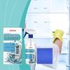 Multipurpose refrigerator and fridge cleaner spray deep cleans stubborn spots removes kitchen odors instantly