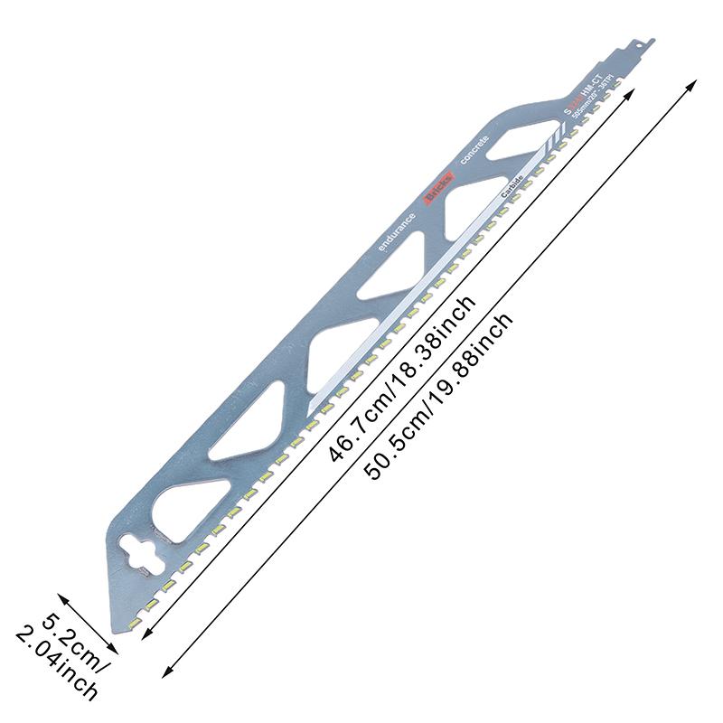 Пильный диск для возвратно-поступательной резки 10/12/18/20 дюймов, универсальный режущий сабельный пильный диск из легированной стали, пильное полотно для резки кирпича, бетона