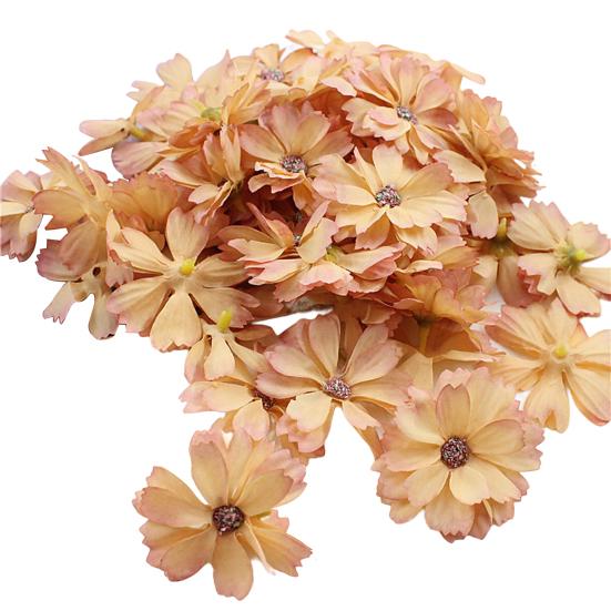 Модная поддельная цветочная головка, экологически чистая, легкая, не выцветает