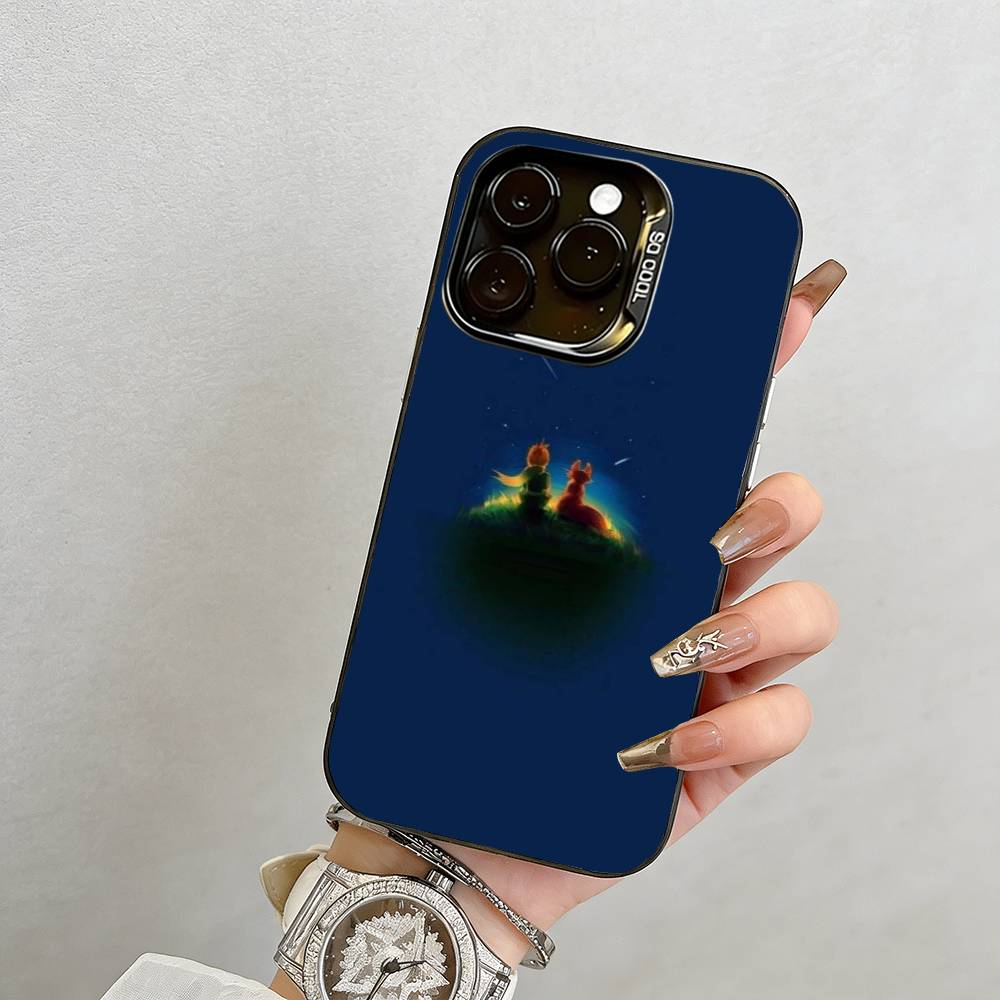 Чехол для телефона «Маленький принц» для iPhone 17, 16, 15, 14, 13, 12, 11 Plus, Pro Max, XS, Цветной Серебряный чехол для телефона Funda Cover