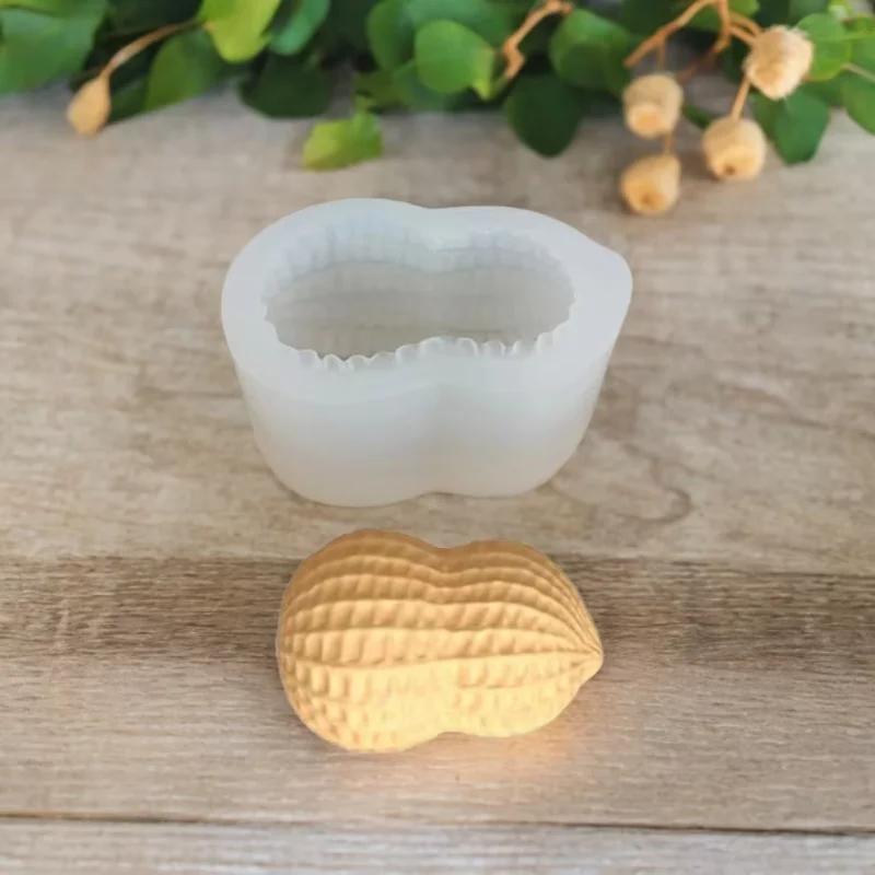 2026 Latest Models DIY Peanut Shaped Silicone Mold for Aromatherapy Gypsum And Epoxy Resin Handmade Plaster Decoration Mould