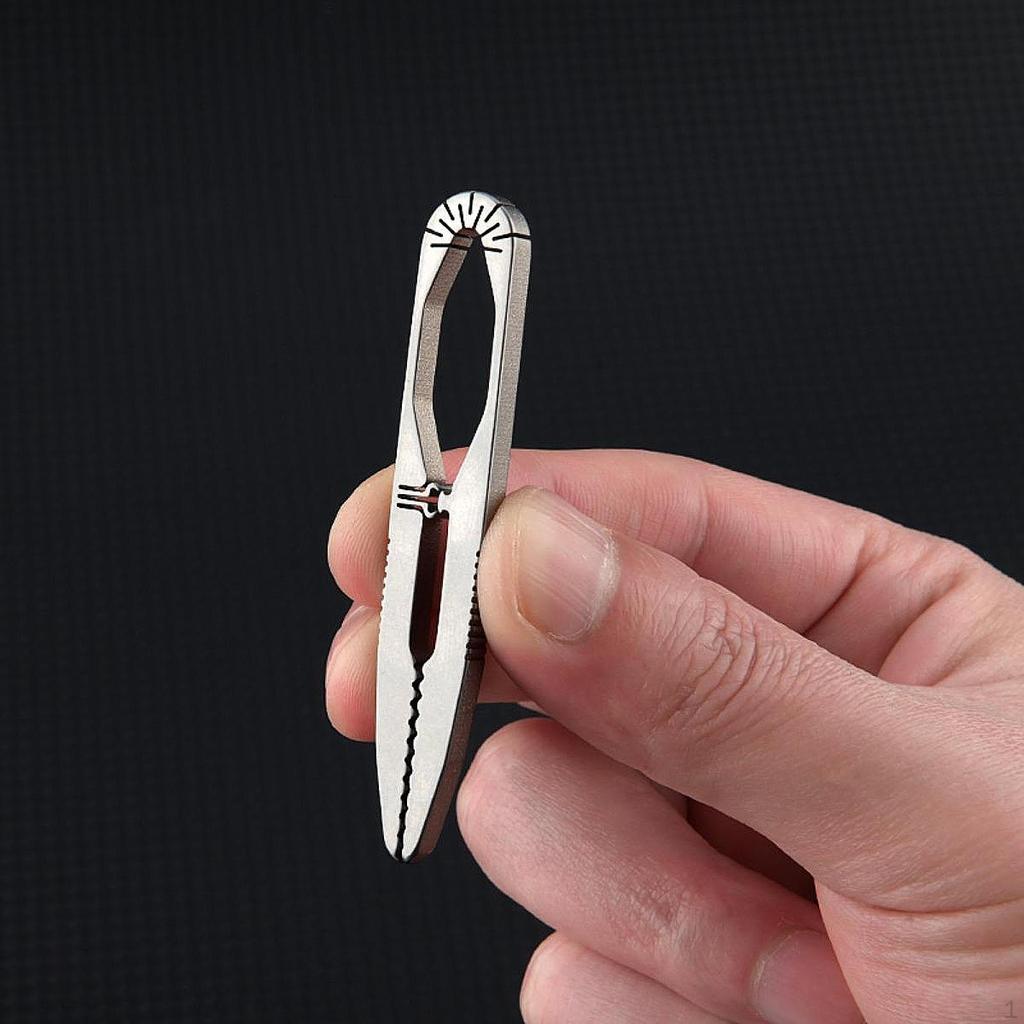 Мини-пинцет, инструмент для обслуживания, нескользящая ручка, титановый сплав, для выживания на открытом воздухе, для скалолазания