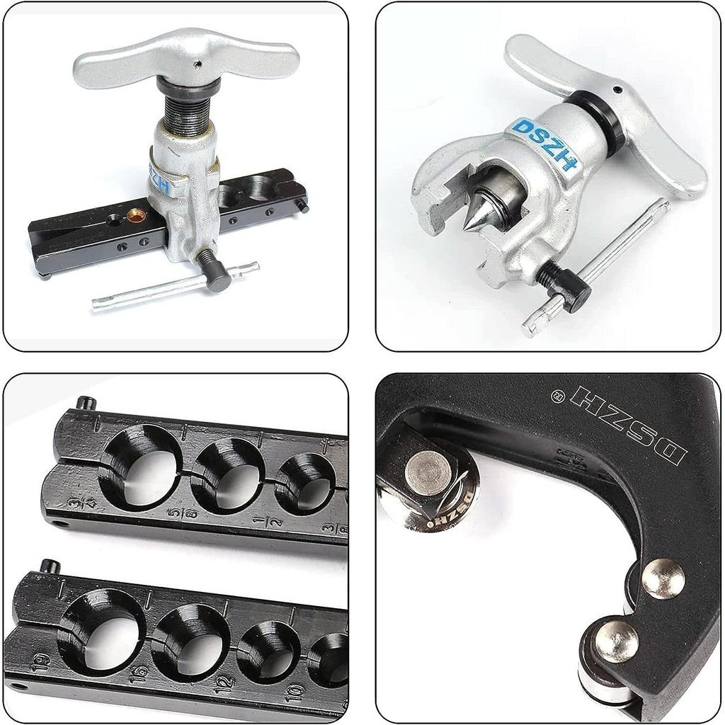 Устройство для развальцовки 45 градусов, двойной и простой набор тормозных трубок с гибочными плоскогубцами, набор инструментов для развальцовки, гибочные плоскогубцы для трубок кондиционера