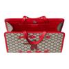 Gucci GG Supreme Bear Print Design Tote Bag Tote Bag Shopping Bag Nylon and Leather Handbag Children's Beige + Blue + Red