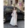 French Style White Fairy Dress Slip Dress Seaside Holiday Dress Women's Slim Look Summer Dress Elegant Long Dress