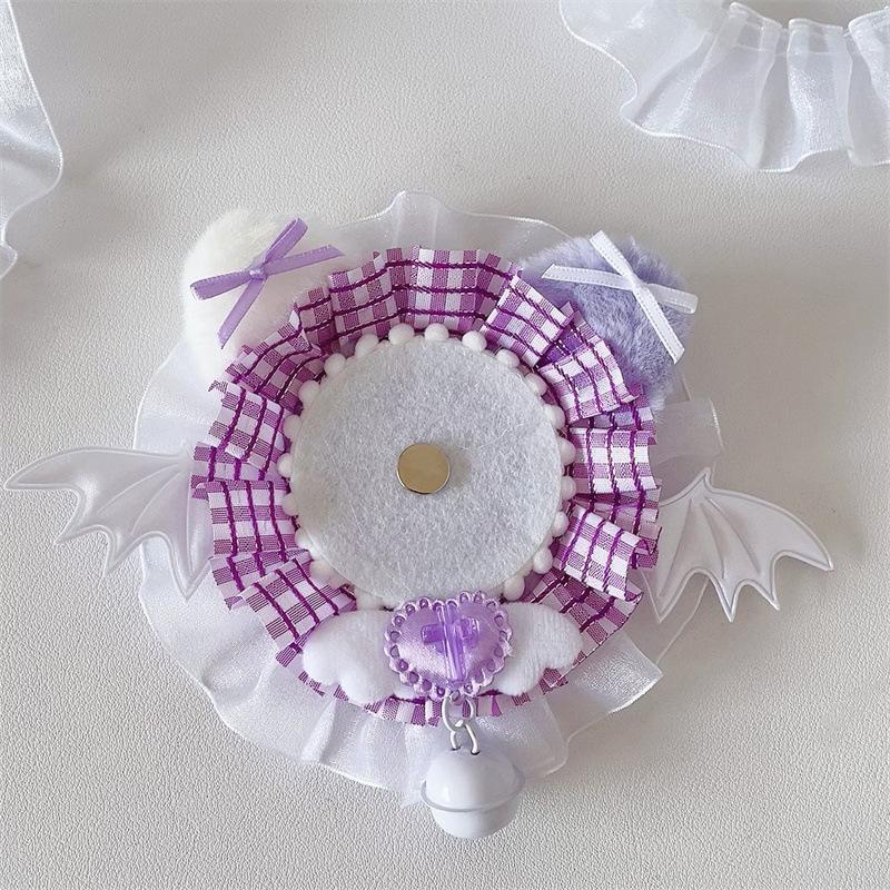 Diy Handcrafted Lace Anime Badge Holder Badge Base Itabag Pins Photo Display Bracket Ribbon Decoration For Ita Bag Ornament