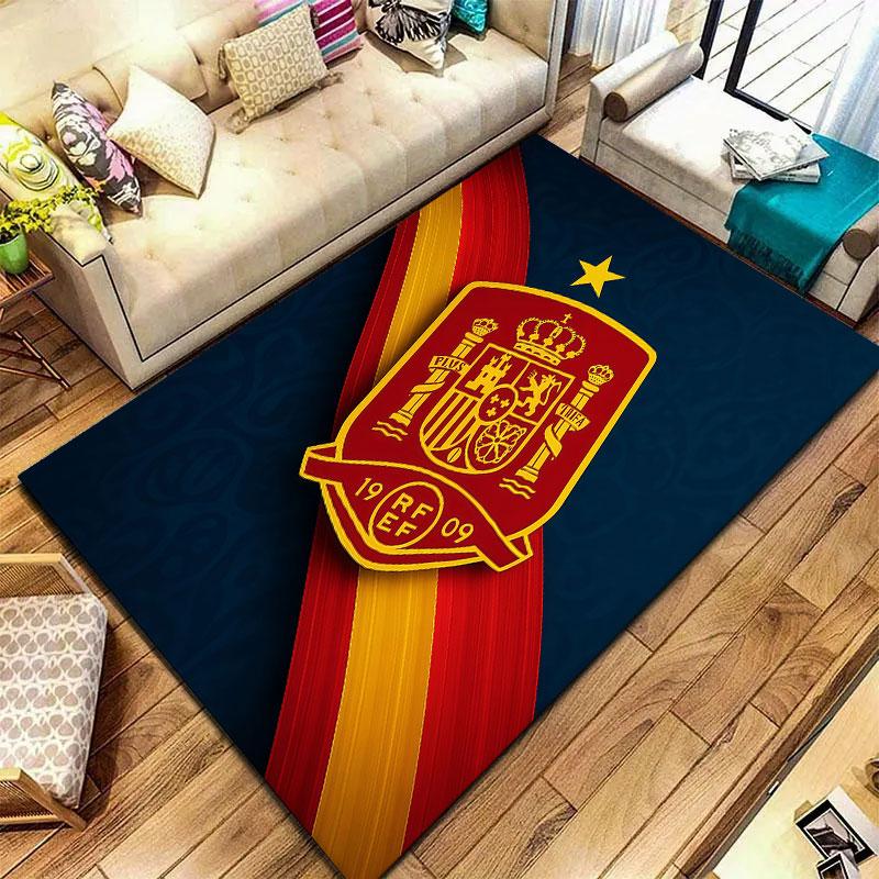 Spain National Football Team Carpet Rug for Living Room Bedroom Home Sofa Decoration,Kids play Non-slip Floor Mat