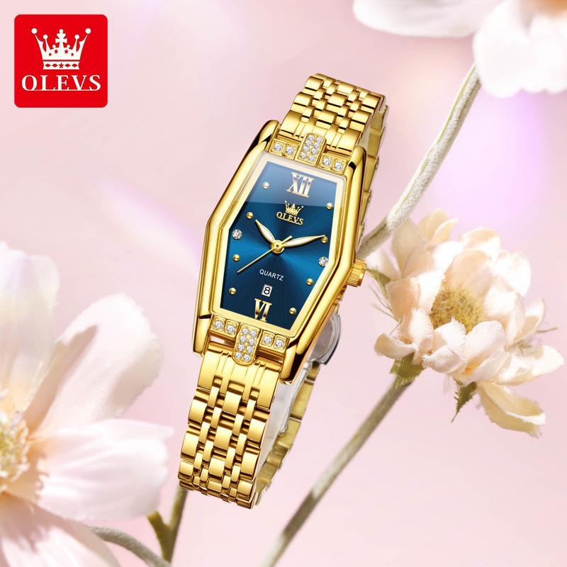 Элегантные женские часы Модные кварцевые часы Водонепроницаемые Светящиеся Наручные часы из нержавеющей стали Подарки