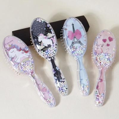 Милая мультяшная расческа массаж кожи головы воздушная подушка щетка для волос женская расческа для волос портативный инструмент Специально для париков из натуральных волос