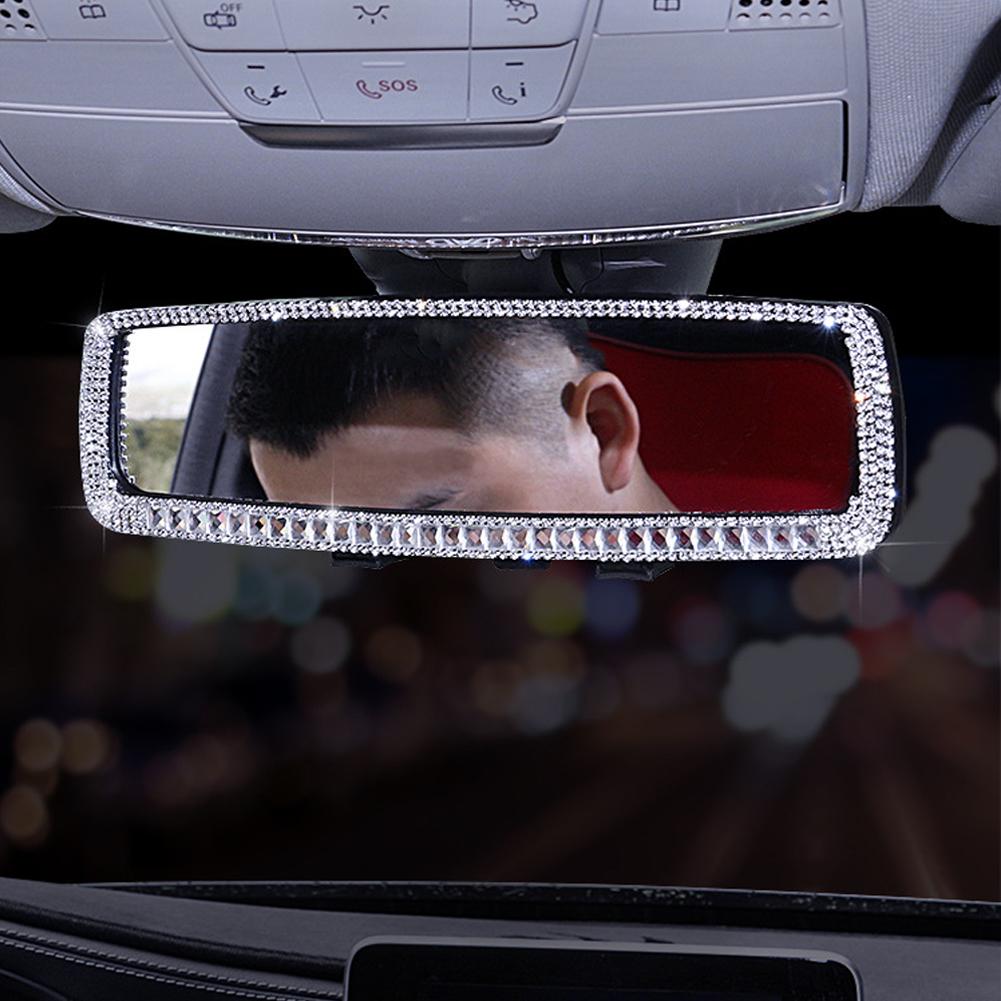 Блестящий чехол для зеркала заднего вида автомобиля Декоративный чехол для зеркала заднего вида автомобиля со стразами Аксессуары для салона автомобиля