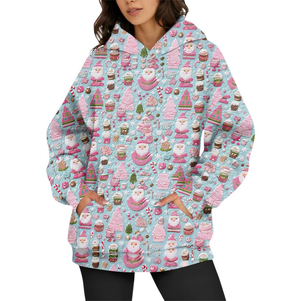 Женские модные повседневные универсальные повседневные толстовки с круглым вырезом, топы с длинными рукавами и принтом