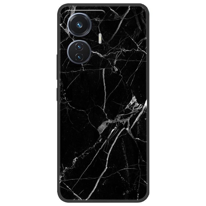 Для vivo T1 4G Y55 4G iQOO Z6 44 Вт V2153 Чехол Мраморный Мягкий Матовый Силиконовый Чехол на Заднюю Панель Для Vivo T1 44 Вт Полная Защита Чехол для Телефона