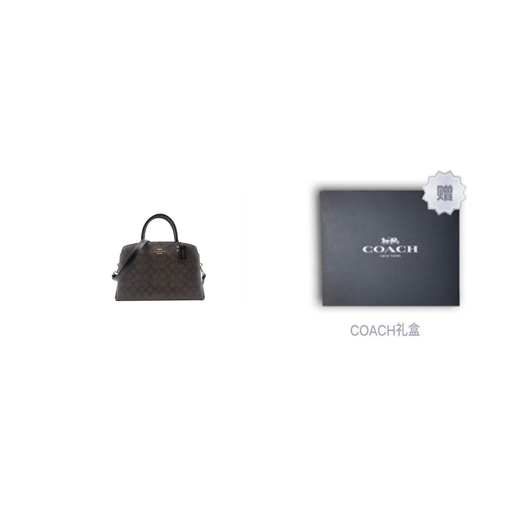 COACH Lillie PVC Shoulder Bag, Crossbody Bag, Handbag Women's Dark Brown 91495-IMAA8