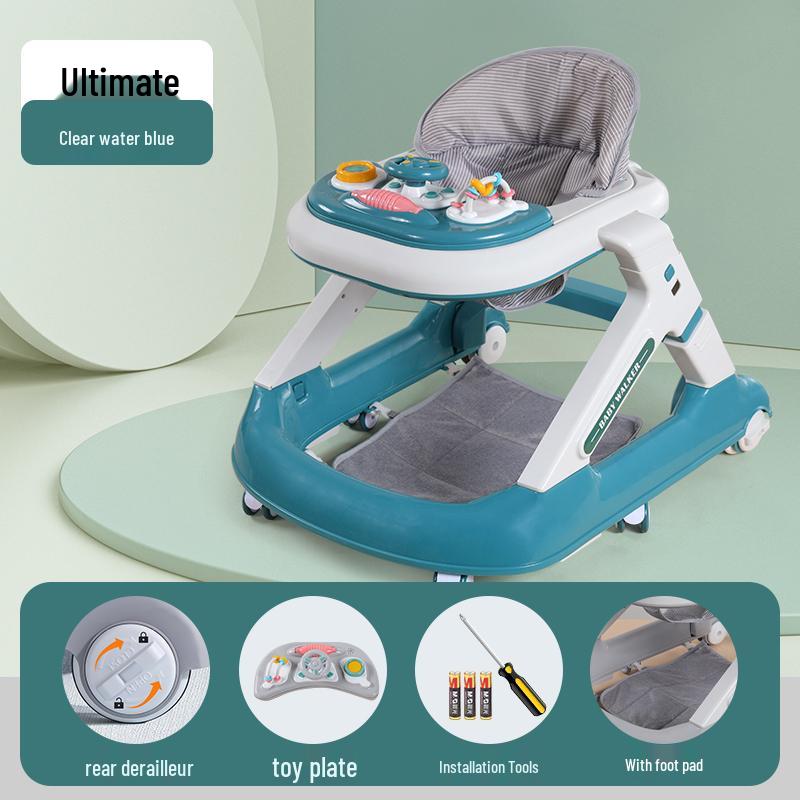 Многофункциональные ходунки-коляска с защитой от опрокидывания для мальчиков и девочек