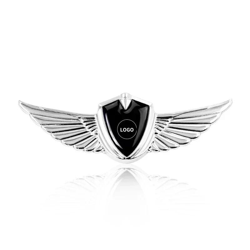 Car Styling 3D Metal Wings Trunk Side Window Body Sticker Decals For Tesla Model 3 Roadster Y Bonina Juguete Cybertruck Coil S X