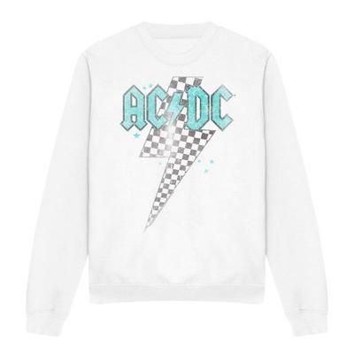AC/DC Толстовка унисекс для взрослых с перекошенным шахматным узором