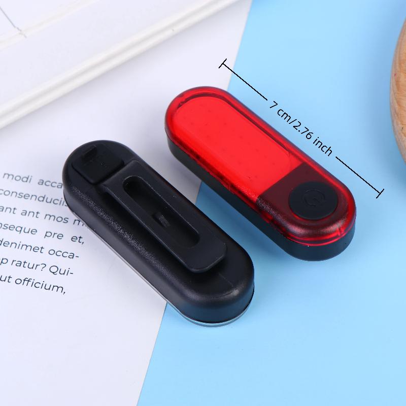 Задний фонарь 250 мАч, перезаряжаемый через USB, ультралегкий, для велоспорта, предупреждающий, водонепроницаемый, 5 режимов освещения, аксессуары для велосипеда