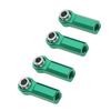 4 Pcs RC Link Rod End M4 Thread CW 7mm High Strength Alloy Ball Joint Head for 110 Model Car Green