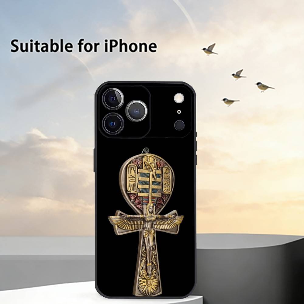 A-Art Древний Египет Чехол для телефона Силиконовый Мягкий Для IPhone 17 16 15 14 13 12 11 X XR Plus Pro Max Plus