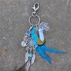 Car Hanging Opal Stone Dreamcatcher Keyring Dreamcatcher Keychain Evil Eye Keyring Feather Keychain
