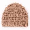New children's knitted hats, autumn and winter warm candy-colored baby boys and girls baby wool hats