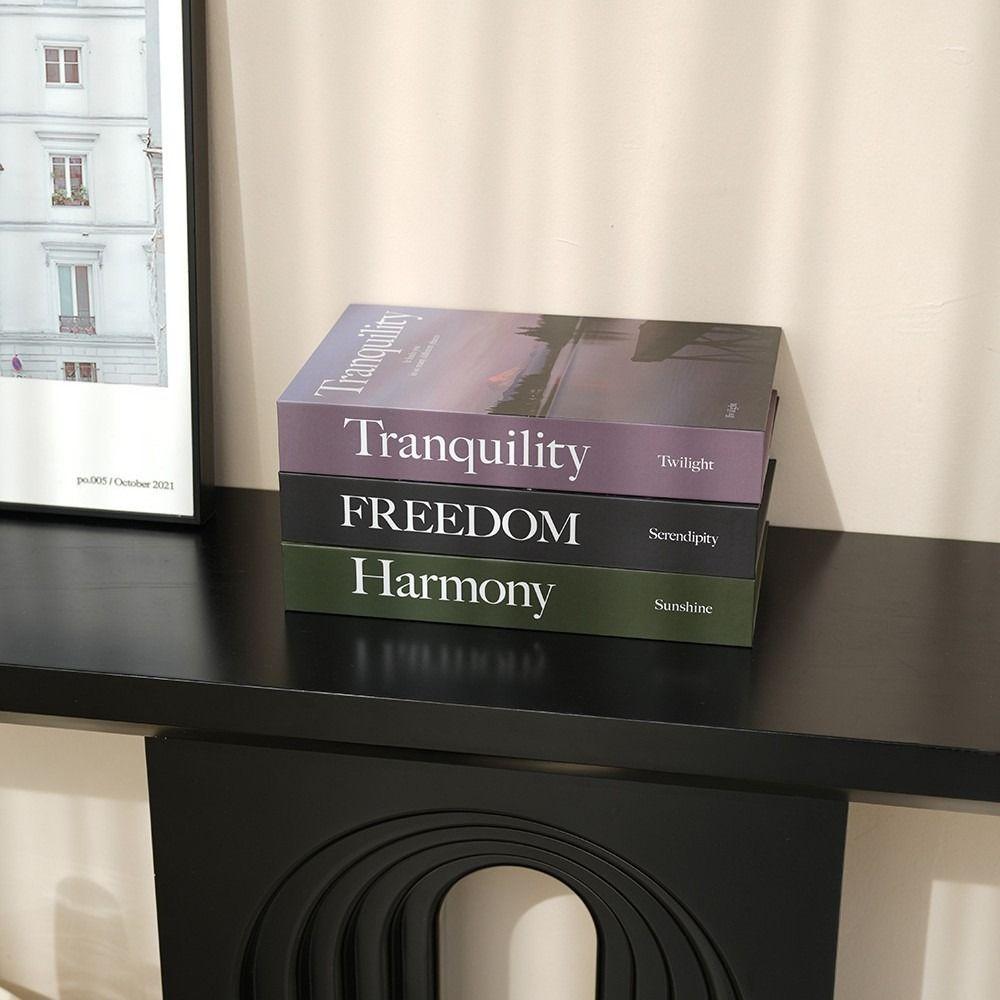 Book Shelf Display Fake Books Ornament Photography Prop Simulation Book Home Decoration