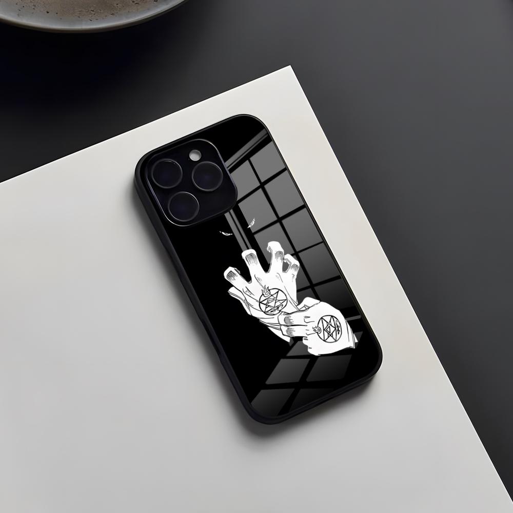 Чехол для телефона F-Fullmetal Alchemist Для IPhone 17 Pro Max 16 15 14 Pro Max 13 11 X Xs Xr 8 7 Plus Стеклянная крышка