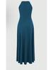Women's Halter Neck Slit Evening Cocktail Dress - Summer 2025 Collection
